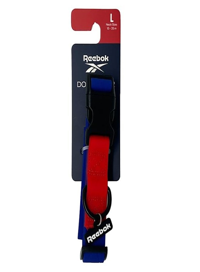 Reebok Blue & Red Dog Collar, Large - Image 1