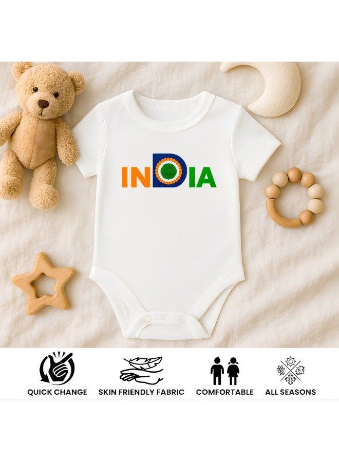 India Baby Romper Printed Designs-100% Cotton Soft Fabric Rompers-Baby Short Sleeve Bodysuit For Boys And Girls-Perfect For New Born Baby-Everyday Wear For Babies - Image 5