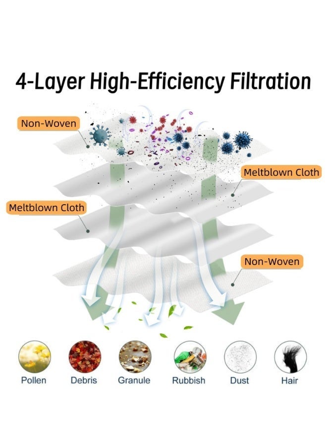 اكسيسن 6 قطع أكياس غبار بديلة لمكانس روبوت Xiaomi X20 Max / X20 Pro،  أكياس مكنسة كهربائية كبيرة السعة ومانعة للتسرب ومزودة بختم تلقائي، مجموعة ملحقات احتياطية - Image 2