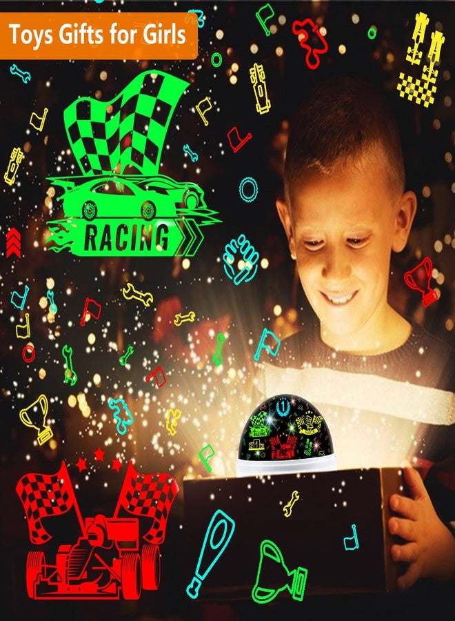 MOKOQI Race Car Night Light Projector Birthday Gifts Toys for Boys Age 3-5 Kids Car Nightlights 360 Degree Rotation with 17 Colors Changing Star Projector Ceiling Light Projector for Boys - Image 2