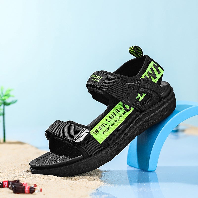 2025 Trendy Children'S Sandals For Students, Middle-Aged Children'S Sports Beach Shoes, Trendy Boys' Velcro Sandals - Image 1