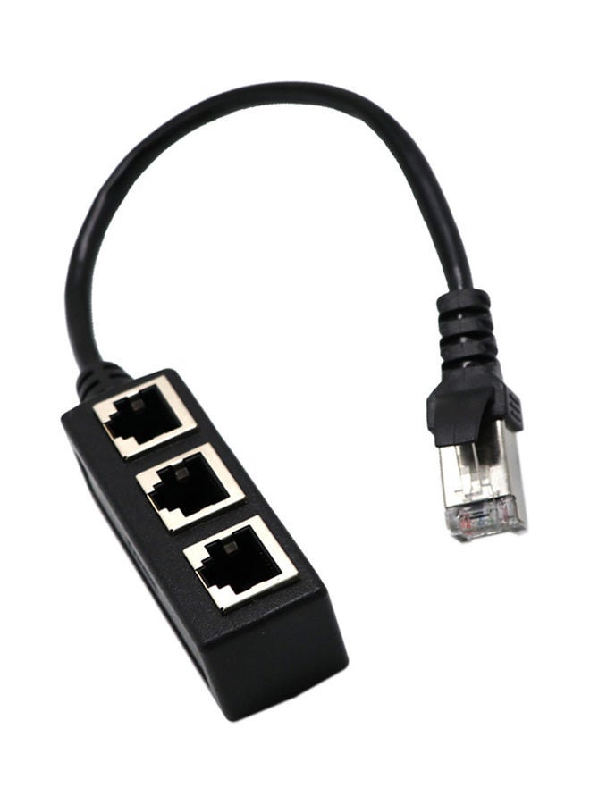 NIBEMINENT RJ45 Female 1 to 3 Port Socket Adapter - Image 4
