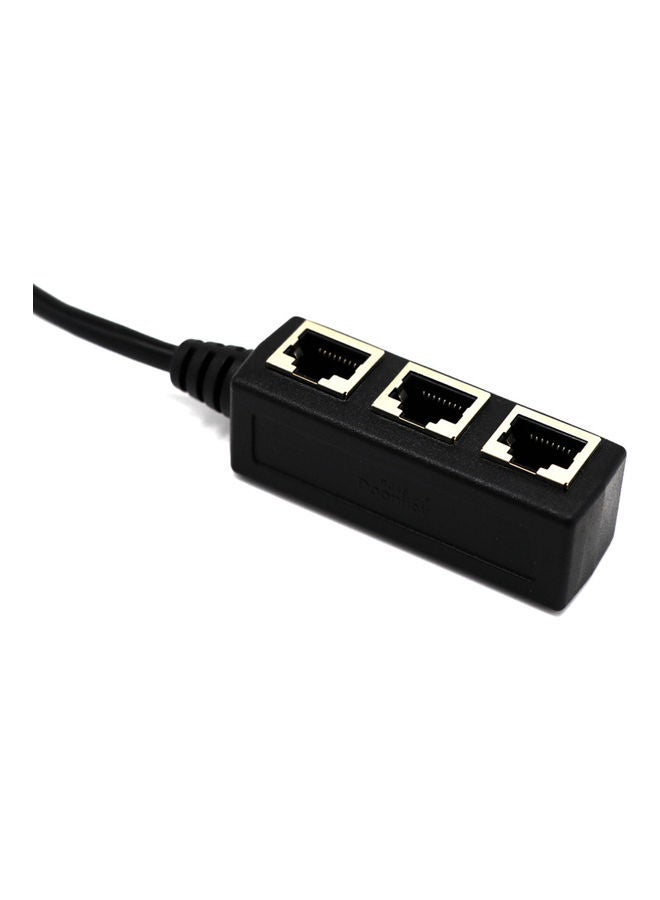 NIBEMINENT RJ45 Female 1 to 3 Port Socket Adapter - Image 3