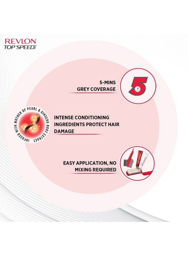 Revlon Top Speed Hair Color For Woman - Brownish Black 68 (With Outrageous Conditioner 190 Ml), (3S10978E16463668) - Image 5