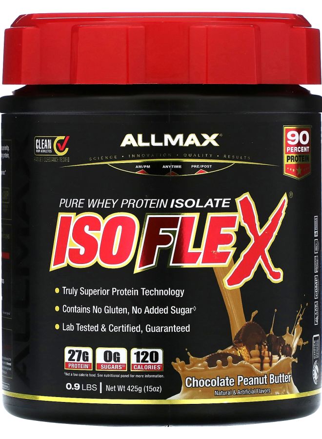 Allmax ISOFLEX® Pure Whey Protein Isolate Chocolate Peanut Butter 0.9 lbs (425 g) - Image 1