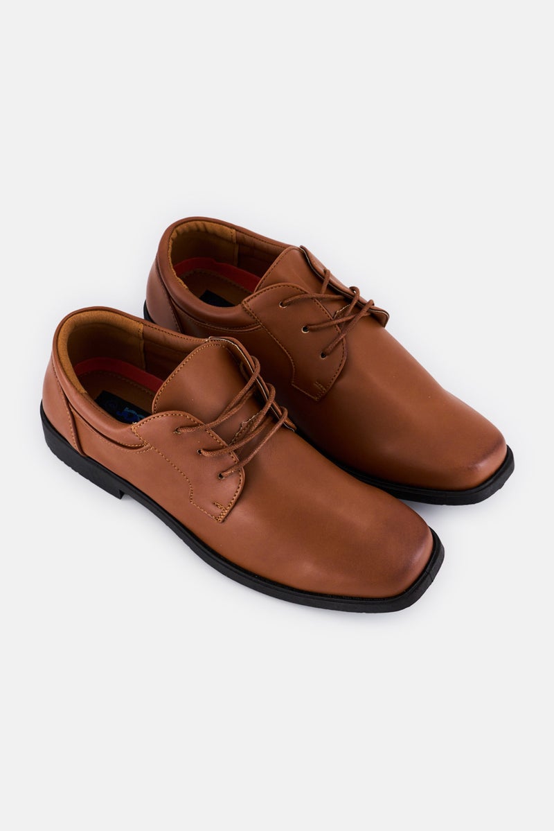 Josmo Kids Boy Lace Up Formal Shoes, Brown - Image 2