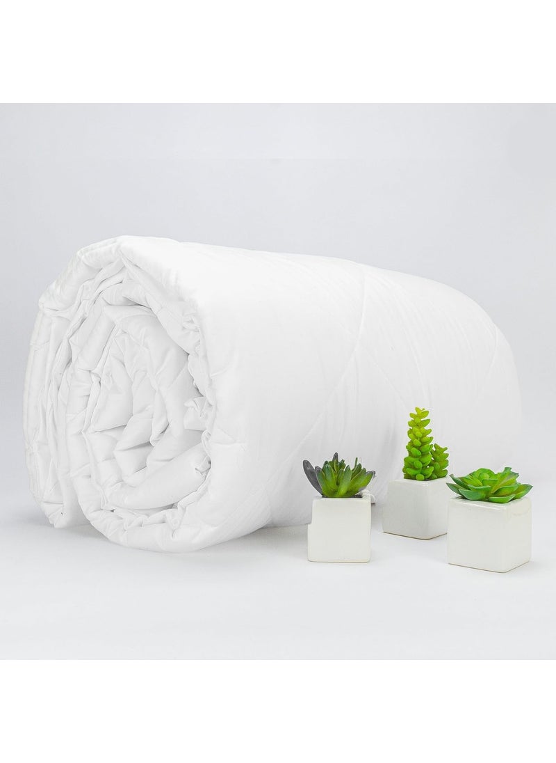 Pro Linen Pro Linen Premium Cozy Quilted White Microfiber Comforter Duvet King Size 250 X 250 Cms  - Image 1