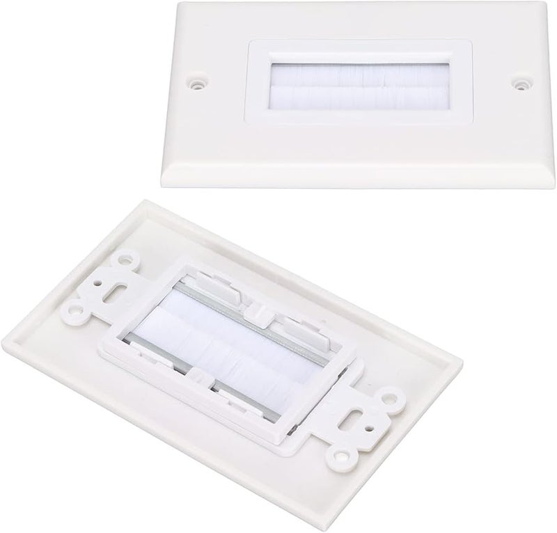 ABS Wall Plate HDMI Cable Pass Through Dust Proof Wall Socket Mounting Kit Home Theater - Image 4