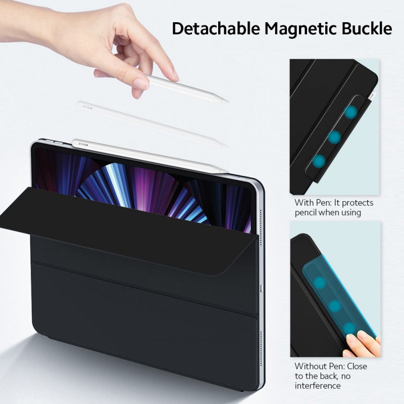 Tablet Protective Case: No Frame Design With Built-in 88 Magnets - Auto Sleep Wake Up Slim Lightweight Cover for Tablet Users Studying Painting Movie-Watching - Image 4
