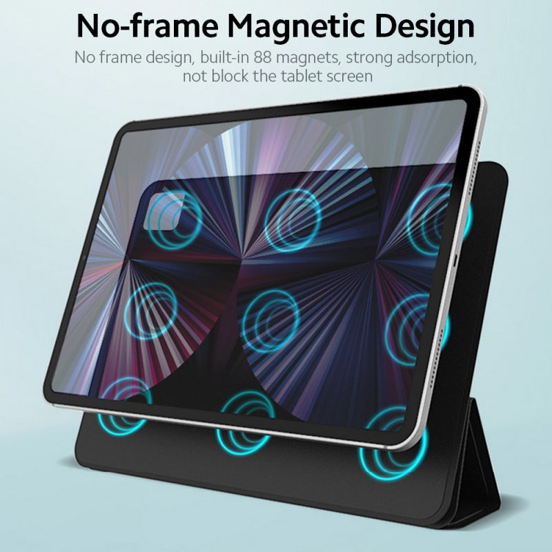 Tablet Protective Case: No Frame Design With Built-in 88 Magnets - Auto Sleep Wake Up Slim Lightweight Cover for Tablet Users Studying Painting Movie-Watching - Image 5