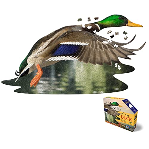 Madd Capp Puzzles I AM Duck 1000 Pieces Animal Shaped Jigsaw Puzzle Multi - Image 1