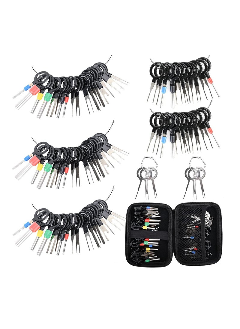 Y&D - Terminal Extractor Removal Tool Kit, Depinning Key Set for Car Auto Household Devices, Wire Connector Pin Release with a Protective Bag (82 Pieces) - Image 1