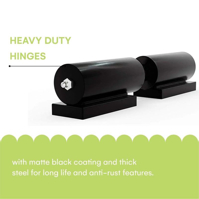 Noa Heavy Duty Gate Hinge 2-Pack 7 inches | Door Hinge Barrel Hinges 900 Lbs Load Capacity for Swing Gate, Trailer Ramp Gate - Weld on Hinges - Image 2
