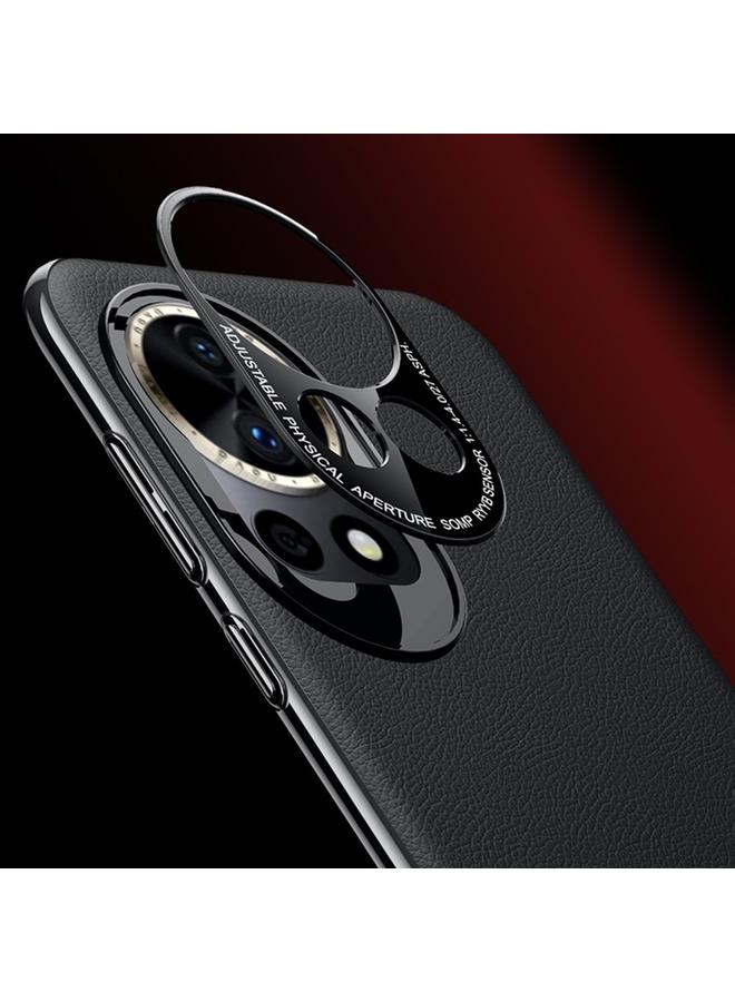 S-TOP Case For Huawei nova 12 Electroplated Imitation Ultimate Design PC + Leather Phone Case - Image 5