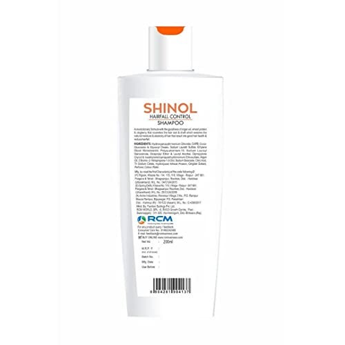 Shinol Rcm Nature Organic Anti Hairfall Shampoo (200 ml) - Image 2