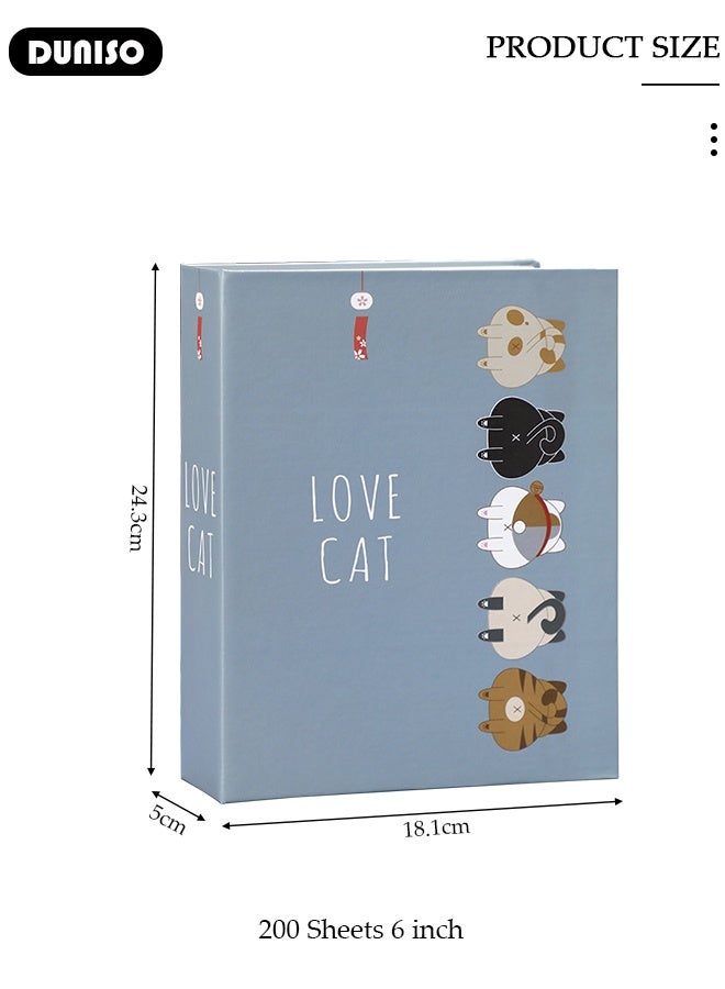 DUNISO Photo Album,28*30*6cm, Photo Album Book 100 Photos, Cartoon Cover Photo Book, Album for Family/Wedding/Travel/Baby, Artwork or Postcard Storage, Blank Pages Memory Book  - Image 5