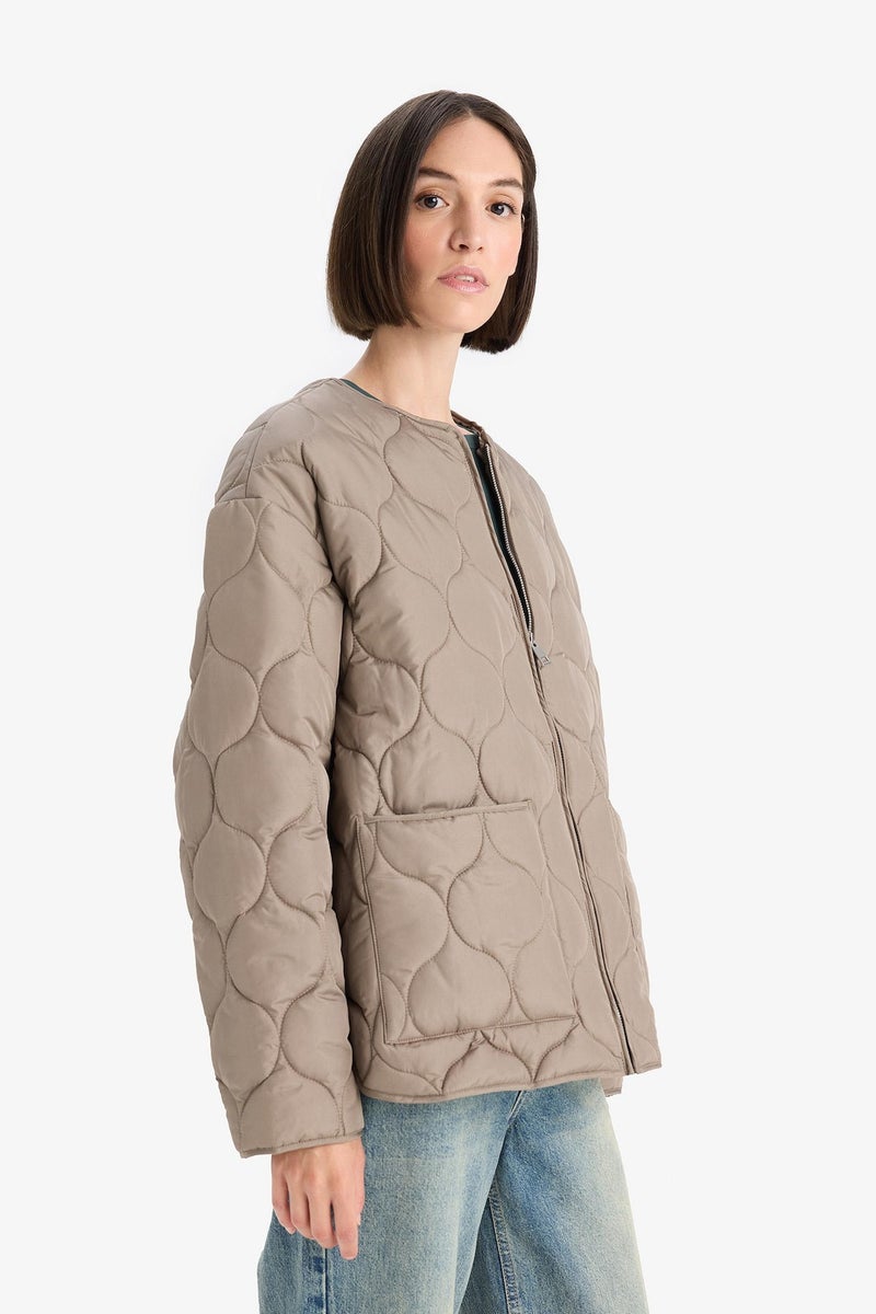 DeFacto Regular Fit Puffer Jacket - Image 3