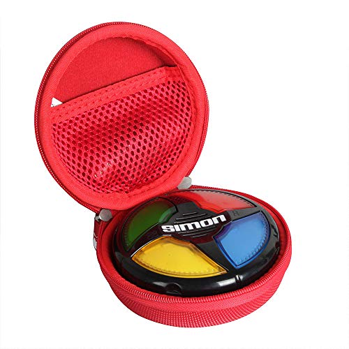Hermitshell Hard Travel Case for Hasbro Gaming Simon Micro Series Electronic Game (Only Case) (Red) - Image 1
