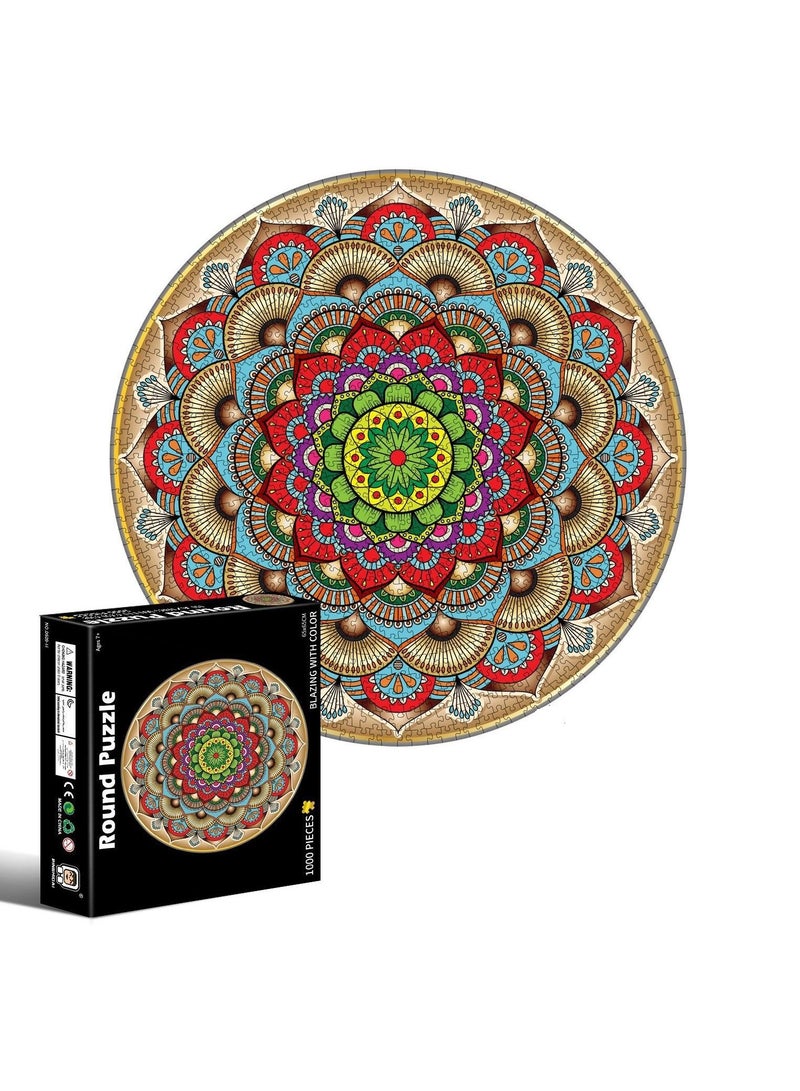 Y&D 1000 قطعة لغز زهرة الحظ الدائري - Image 1