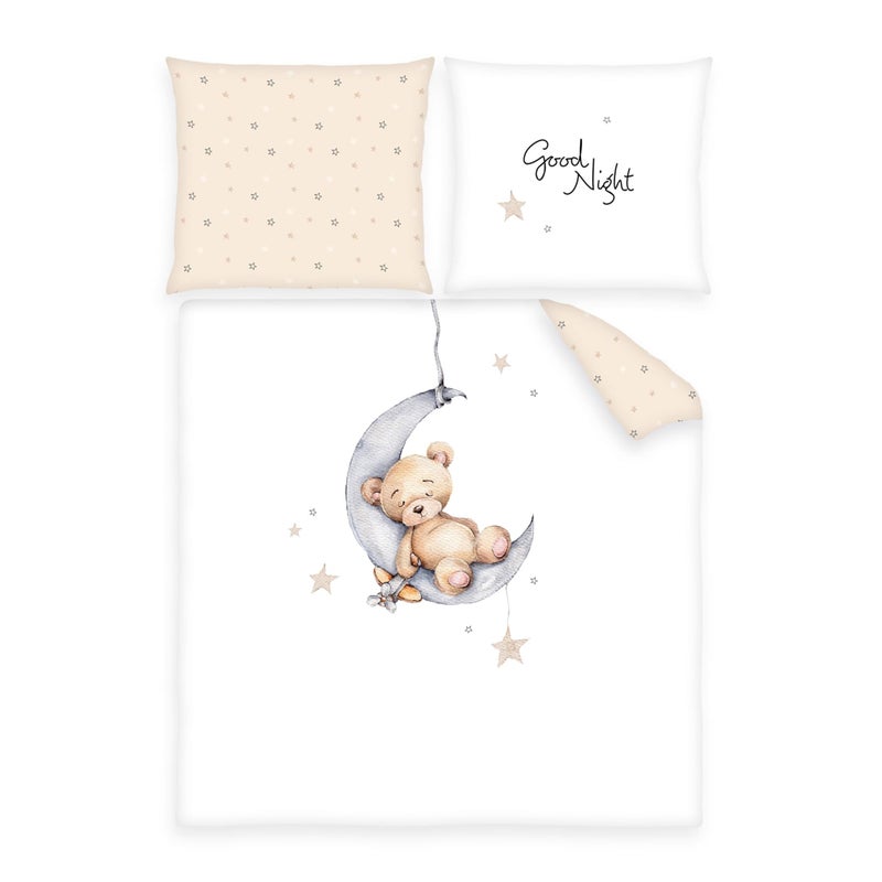 Herding Teddy bear cradle bed linen pillow case 35 x 40 cm with hotel cover duvet cover 80 x 80 cm with hotel cover 100 cotton Renforc
