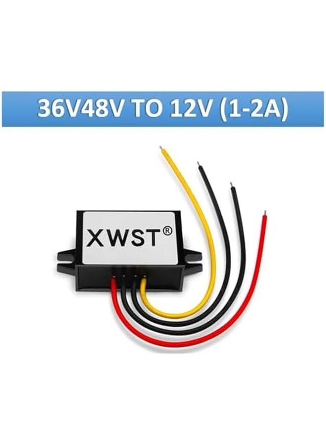 36 فولت 48 فولت إلى 12 فولت 1 أمبير محول تيار مستمر خطوة للأسفل وحدة طاقة - Image 5