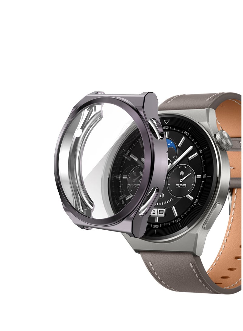 حافظة 46 مم لساعات Huawei Watch GT3 Pro، واقي شاشة شفاف HD رقيق للغاية، حماية شاملة، متوفر بـ 6 ألوان - Image 2