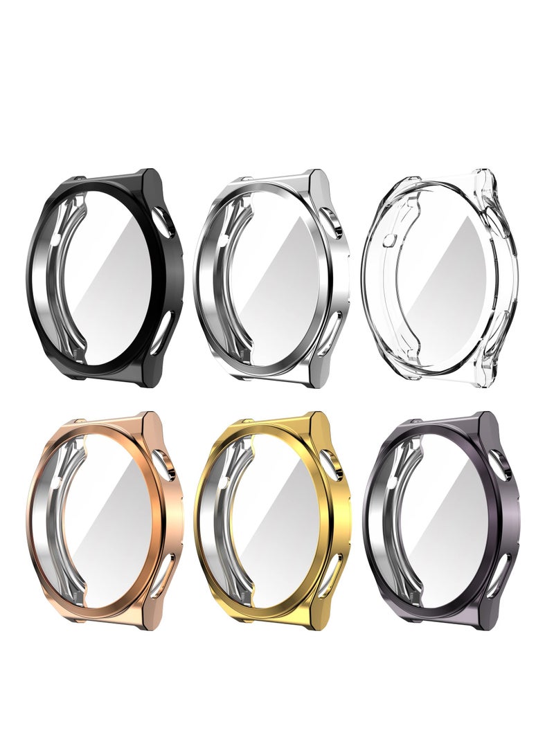 حافظة 46 مم لساعات Huawei Watch GT3 Pro، واقي شاشة شفاف HD رقيق للغاية، حماية شاملة، متوفر بـ 6 ألوان - Image 1