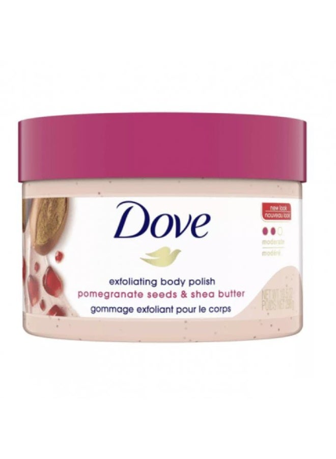 Dove Exfoliating Body Polish - Pomegranate Seeds & Shea Butter 298 g