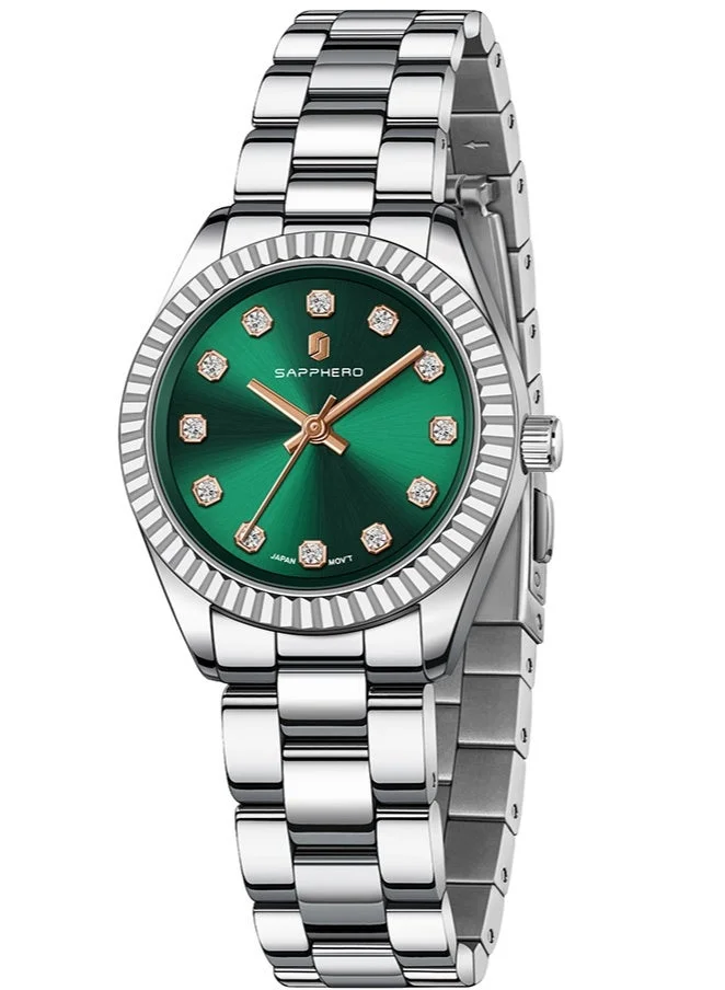 Sapphero SAPPHERO Watches for Women Luxury Stainless Steel Ladies Watches Women's Bracelet Watch Small Analog 5ATM Waterproof Wrist Watch Elegant Gifts for Women