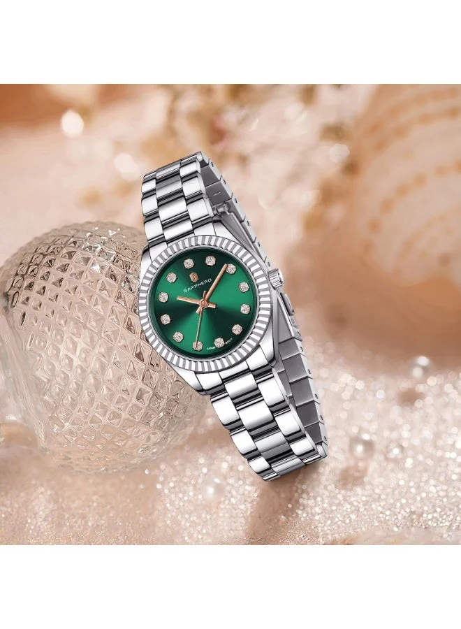 Sapphero SAPPHERO Watches for Women Luxury Stainless Steel Ladies Watches Women's Bracelet Watch Small Analog 5ATM Waterproof Wrist Watch Elegant Gifts for Women