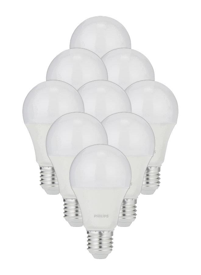 Philips LED Bulb 9W E27 3000K 230V, Warm White (Pack of 9)  - Image 1