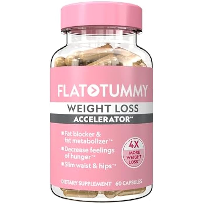 Flat Tummy مسرع فقدان الوزن للبطن المسطح - حارق دهون مثبت سريرياً ومثبط للشهية للنساء، مكمل بعد GLP-1 - حققي خصرًا وأردافًا أنحف - 60 كبسولة - Image 1