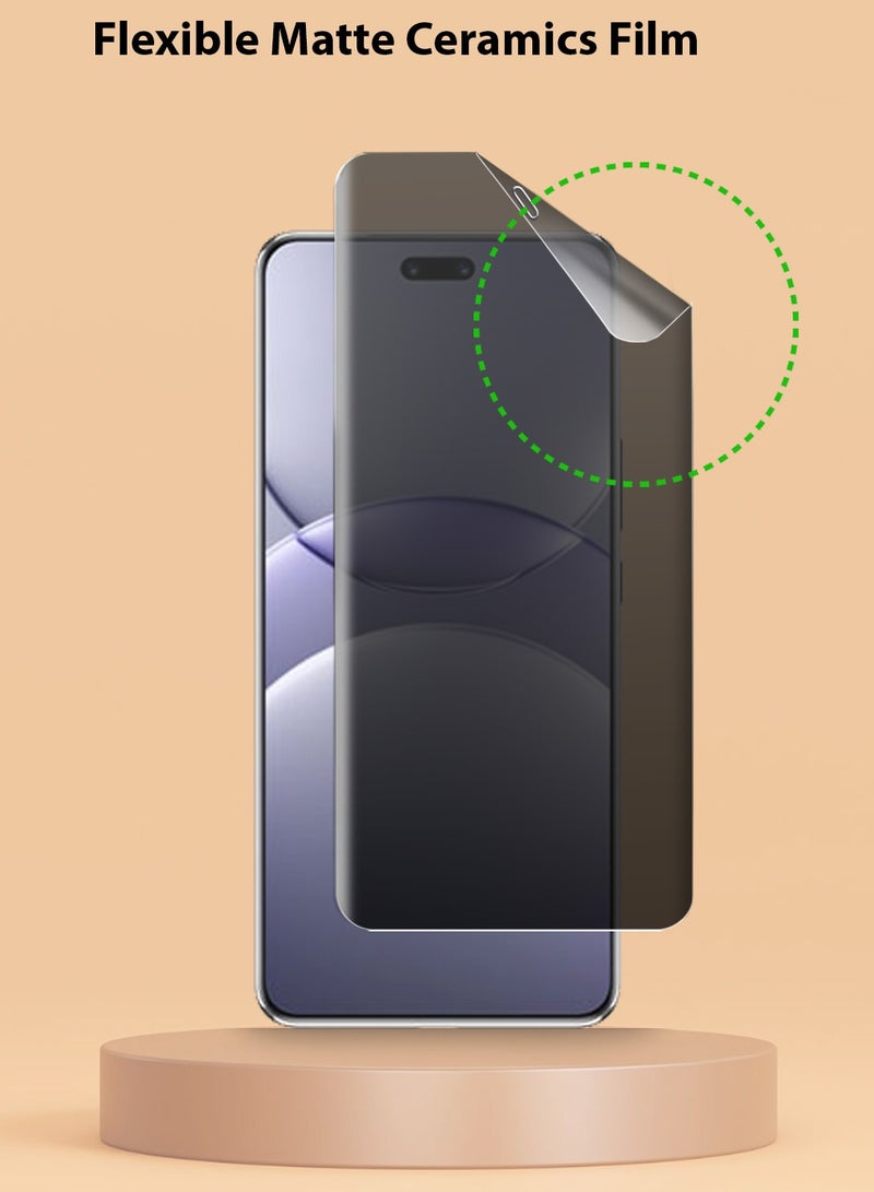 Techie 2 Pack Full Cover Matte Ceramic Privacy Screen Protector for Huawei Nova 13 Pro – Anti Fingerprint, Bubble Free Easy Installation - Image 4
