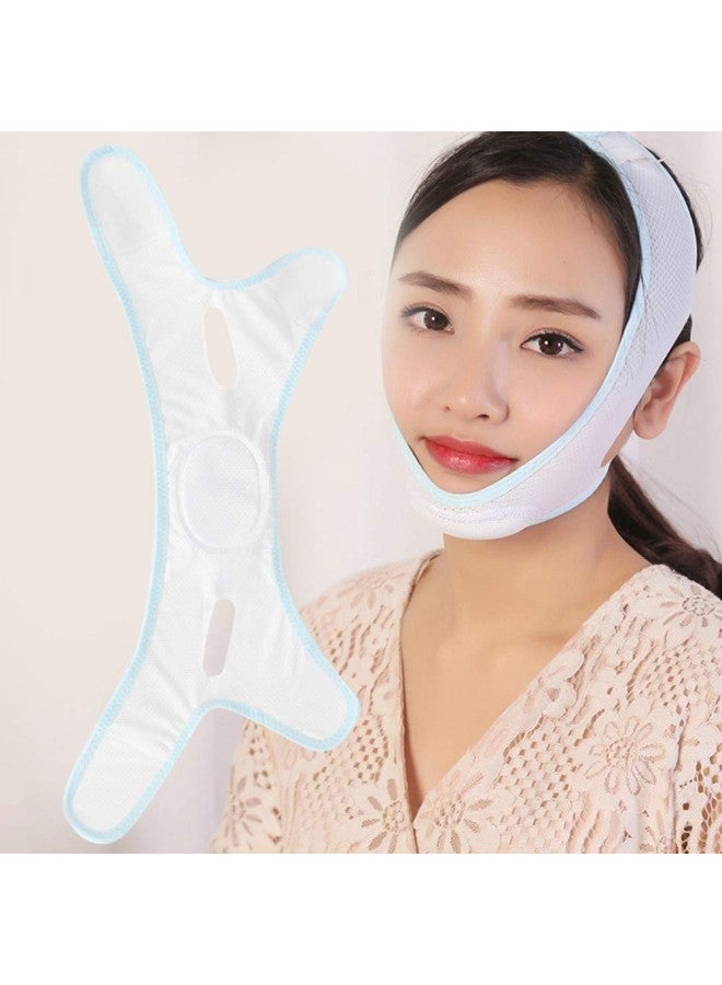 klarako Anti Wrinkle Face Slimming Mask Lift V Face Line Slim up Belt Anti-Aging & Face Breathable Compression Chin Bandag (Chin mask 2) - Image 1