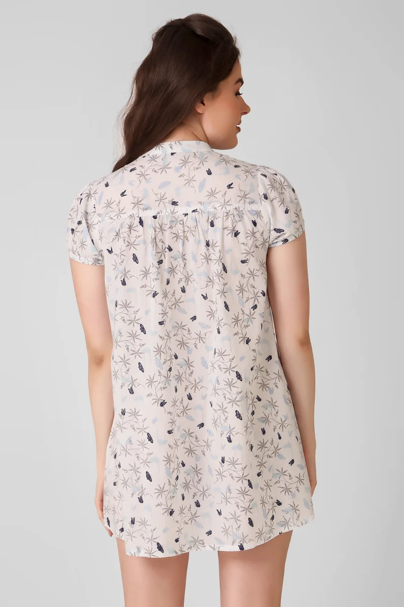 After Dark Siesta, Printed Nightdress/shirt