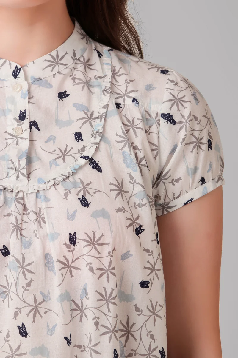 After Dark Siesta, Printed Nightdress/shirt