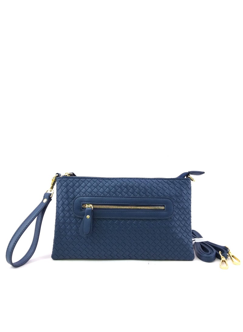 Wristlet Wallet Clutch PU Leather Women Phone Pocket Large Travel Purse - Image 1