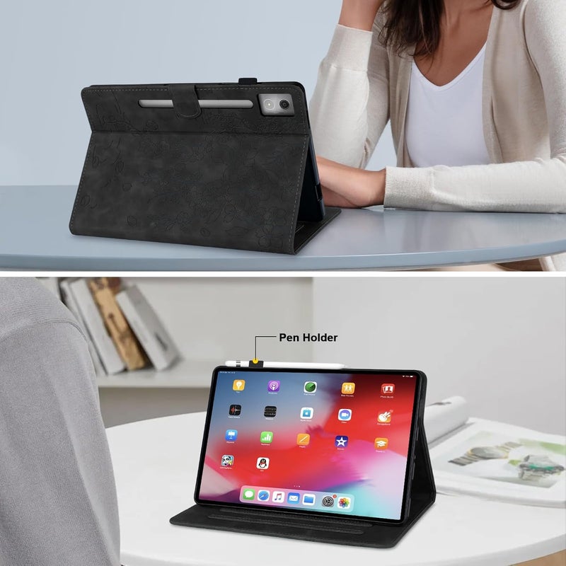 LSPCASA غلاف جهاز لوحي متوافق مع Samsung Galaxy Tab S2 مقاس 9.7 بوصة مع حامل وقشرة واقية - نمر ملون - Image 2