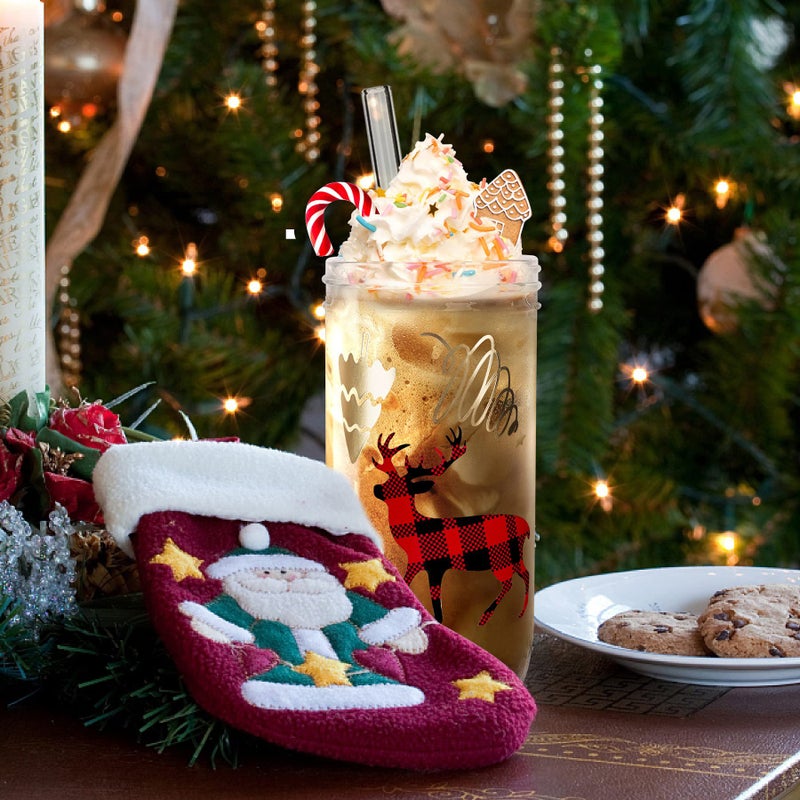 Anotion Christmas Cups - Colored Mugs with Lid and Straw, Unique Teachers & White Elephant Gifts for Adults - Image 3