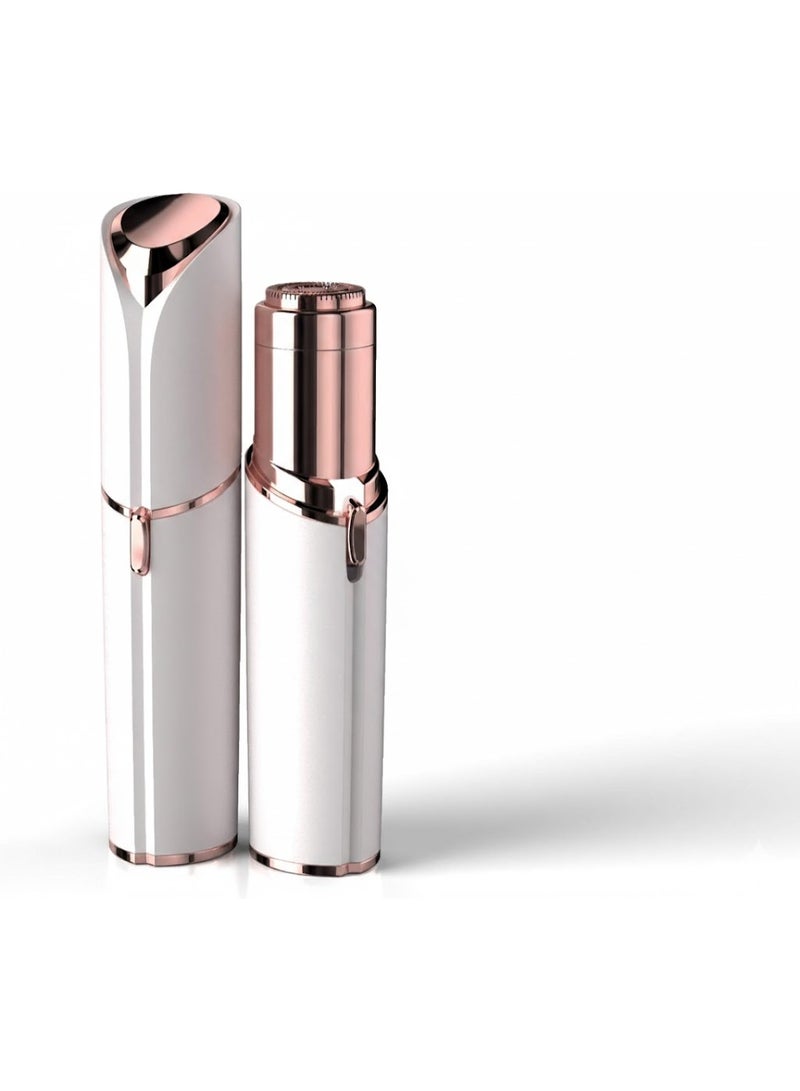 فلوليس جهاز فلو ليس لإزالة شعر الوجه – تصميم أنيق باللونين الأبيض والروز جولد - Image 1