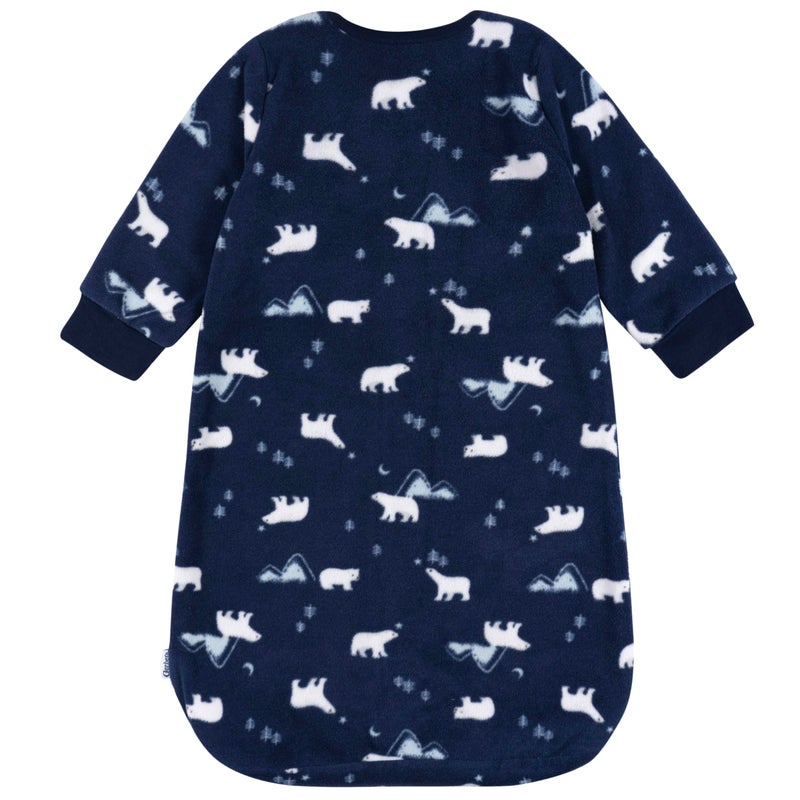 Gerber Baby Unisex Fleece Wearable Blanket, Polar Bears, 0-6 Months - Image 2