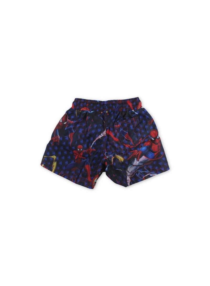 I.Wear Baby Boys Swim Trunks – Blue with Spider-Man Print - Image 2