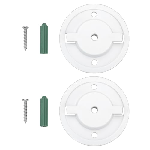 ECSiNG 2 Set Smart Camera Wall Mounting Base TL70 Accessories Compatible with Tapo C200 Compatible with TP-Link C210 White 55cm with Screw - Image 1