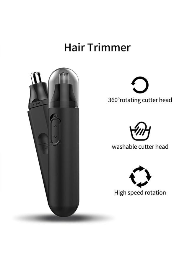 Qisebin Upgraded Nose and Ear Hair Trimmer, Professional Painless Nose Hair Remover for Men and Women, Electric High-speed Rotating Waterproof Stainless Steel Nose Hair Trimmer,Black - Image 3