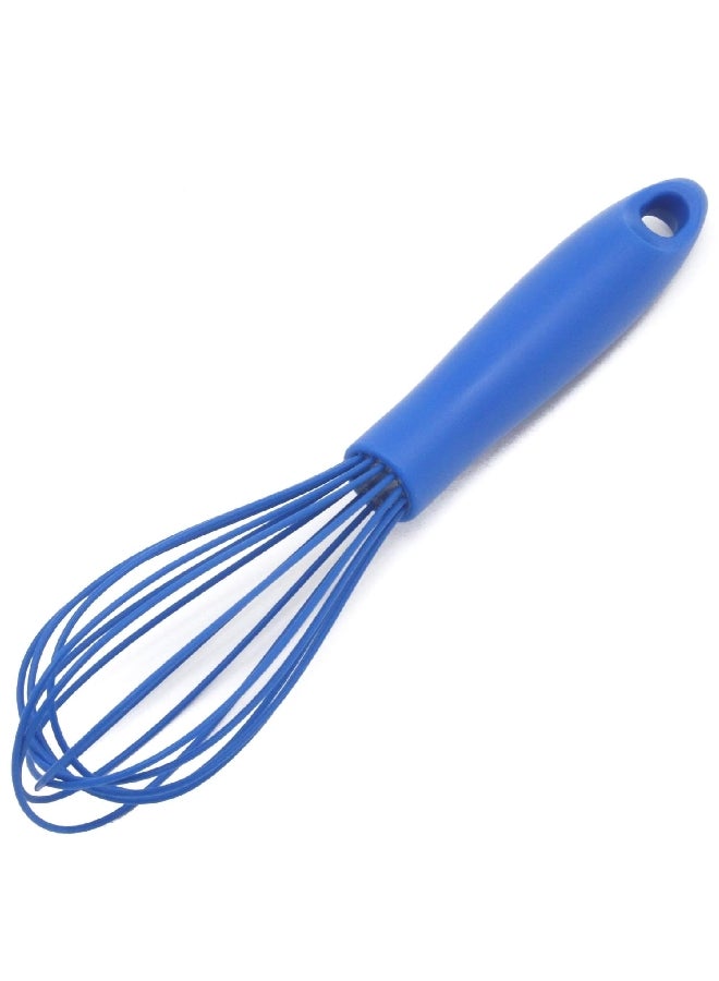 Chef Craft Premium Dishwasher Safe Silicone Wire Cooking Whisk Blue 10.75inch 13472 - Image 1