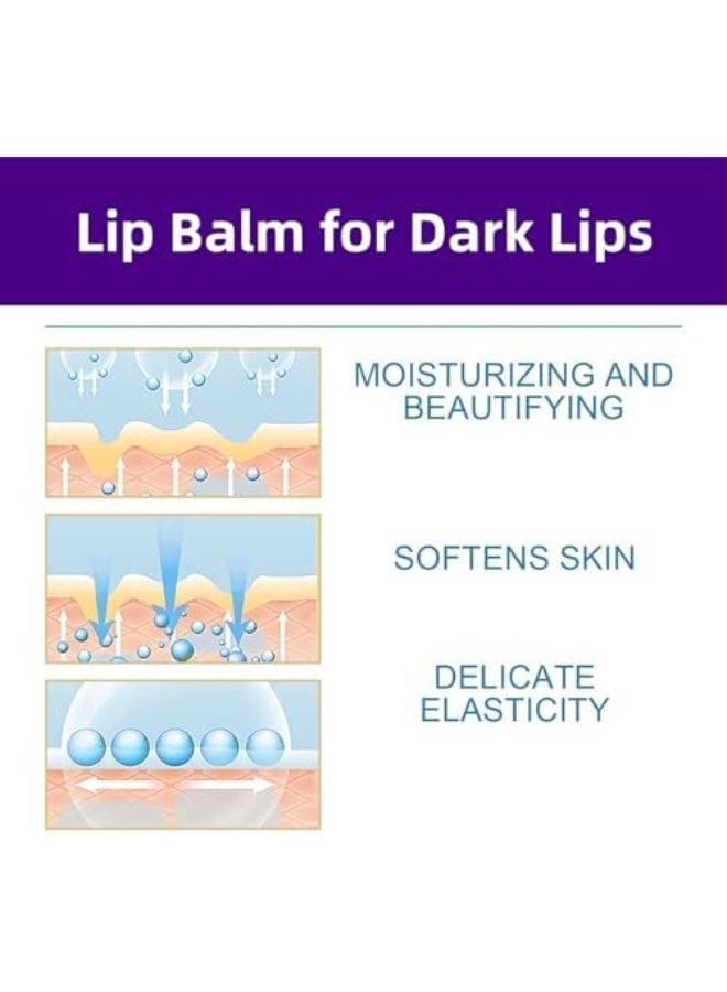 RUBRIEL Lip Lightening for Dark Lips,Moisturizing Lip Care Cream,Lip Balm Stick,Deep Moisturization Lip Balm,Lip Balm Hydrating and Brightening Dark Lips,Lip Repair Balm for Dry Cracked Li-ps,3.5g - Image 4
