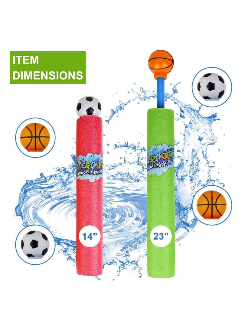 SYOSI Water Sprayer for Kids, 4 Pack Foam Water Blaster Soaker Gun Set for Outdoor Swimming Pool, Summer Fun Party Games, Water Squirt Sprayer for Kids Boys Girls - Image 3
