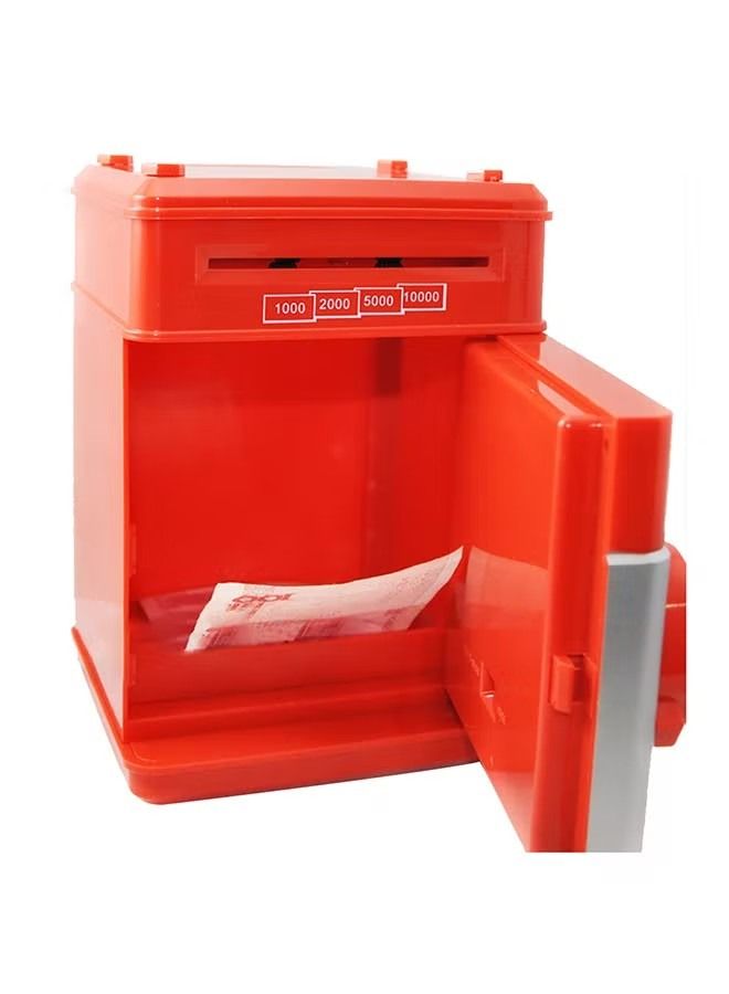 أوريتي صندوق توفير المال الإلكتروني مع كلمات مرور محمية تصميم مفصل فريدة 20.5x15x14.5cm - Image 3