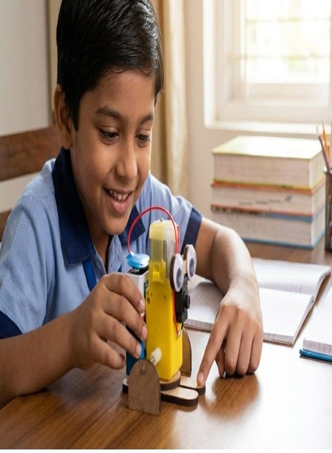 Erh India لعبة روبوت ERH India STEM، نموذج جاهز لمشروع علمي عملي لأطفال المدارس والطلاب، مجموعة تجارب فيزيائية تعليمية تعمل بمحرك، نشاط تعليمي - Image 3