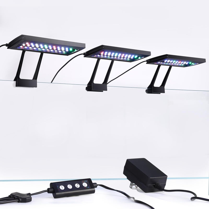 hygger Clip On Aquarium LED Light with MultiChannel Controller Fish Tank Light 247 Lighting SunriseDaylightMoonlight and DIY Mode Adjustable TimerBrightness Light 7 Colors for Freshwater 3 - Image 2